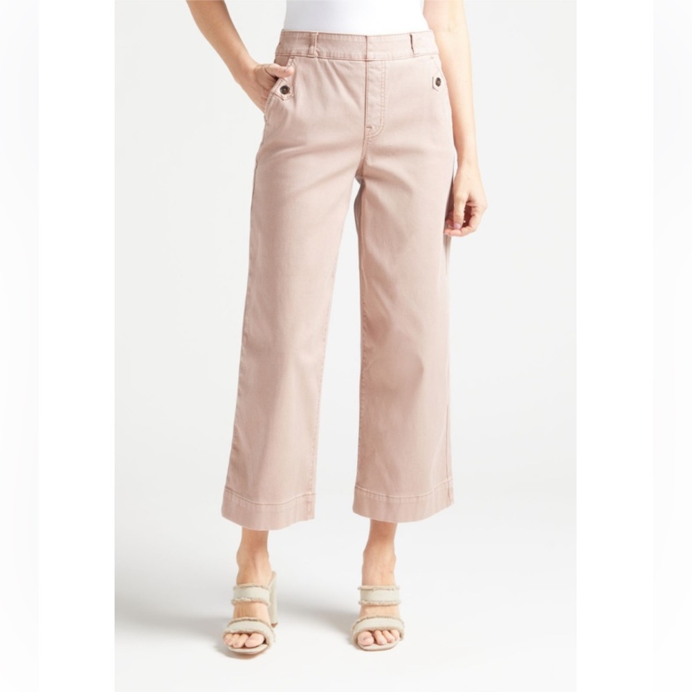 Spanx  pants Stretch Twill Cropped Wide Leg Size Small